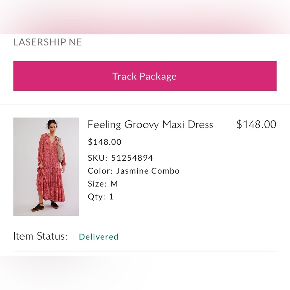 NWOT Free People feeling groovy Maxi dress - Picture 5 of 13